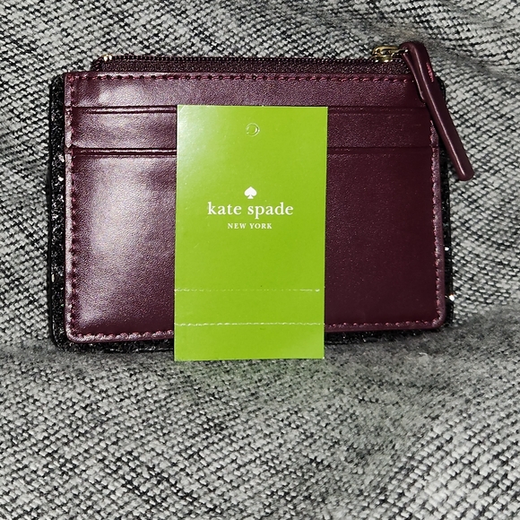 Burgundy Kate spade card holder - Picture 8 of 16